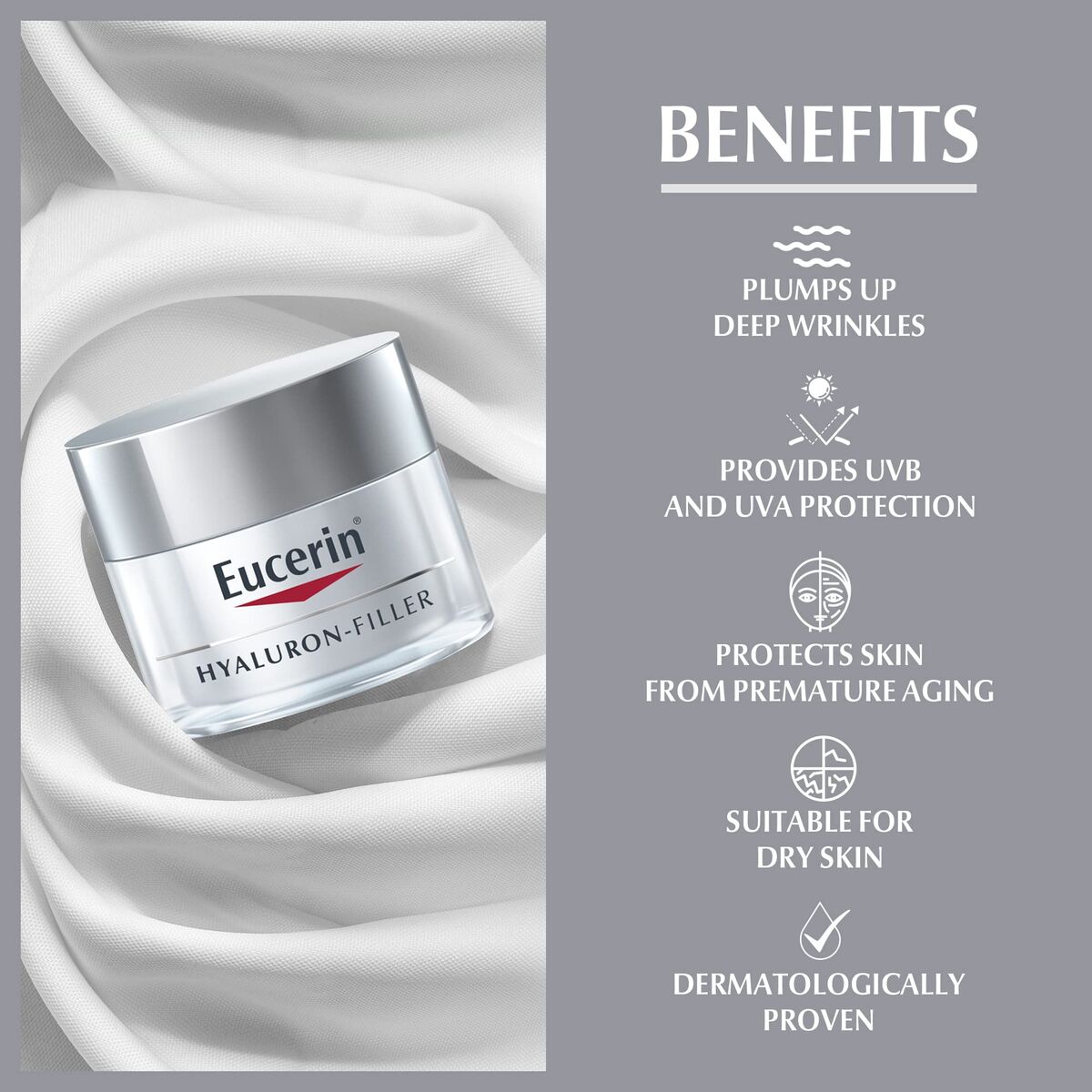 Facial Cream Eucerin Hyaluron Filler Spf 15 50 ml-2