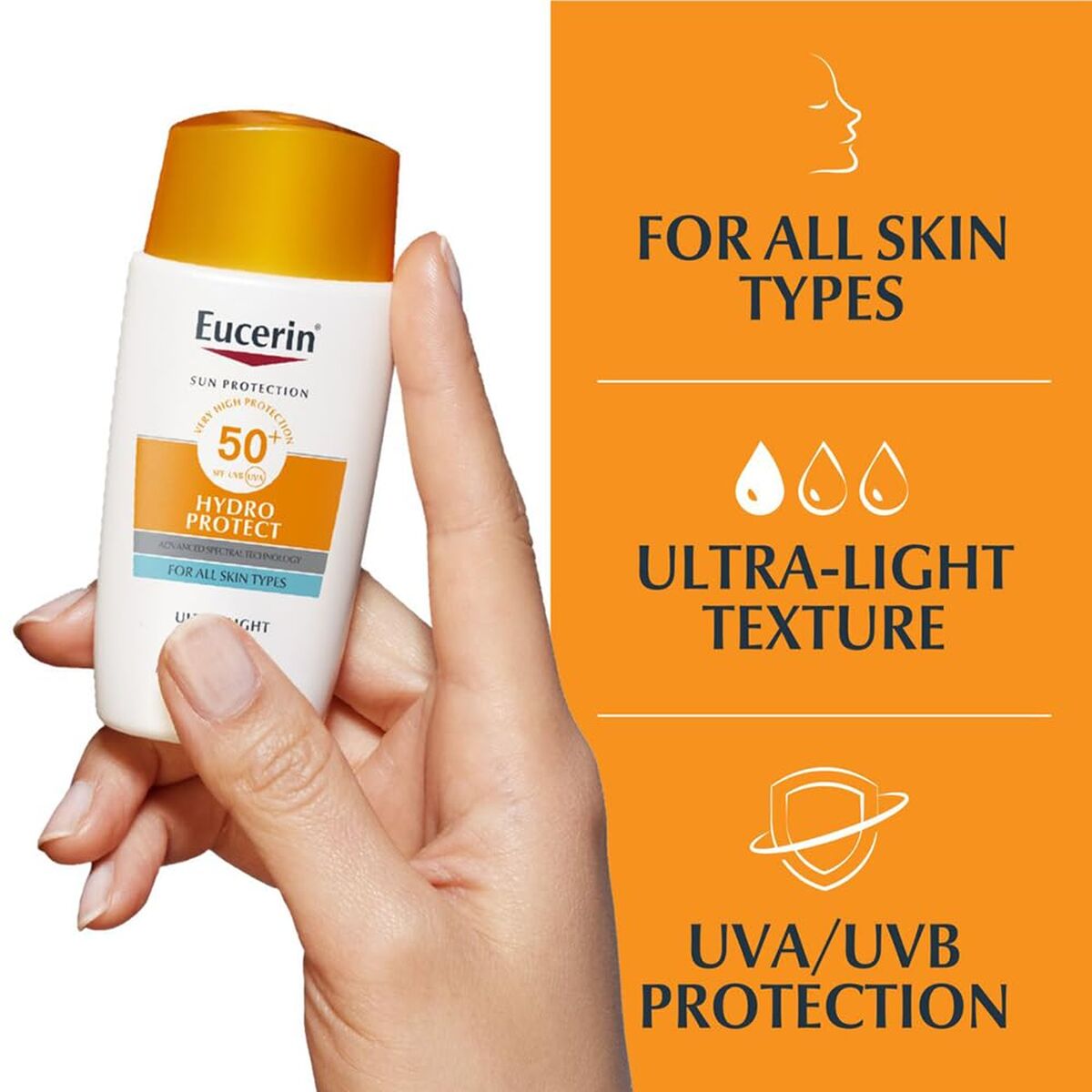Facial Sun Cream Eucerin White-2