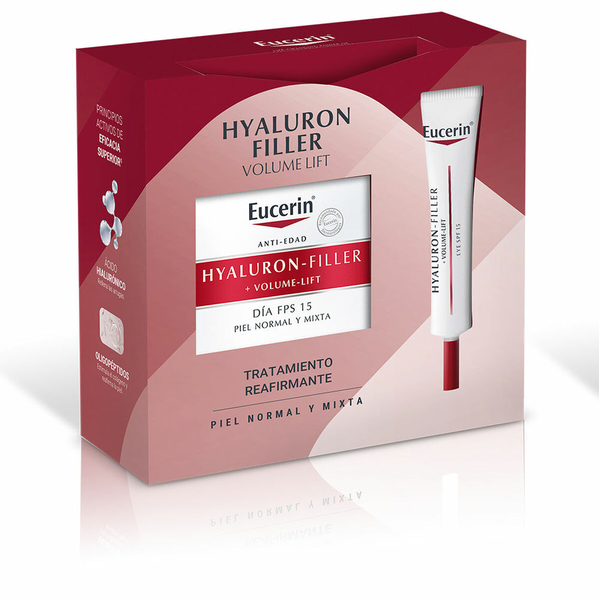 Cosmetic Set Eucerin Hyaluron Filler Lift Día Piel Normal 2 Pieces-0