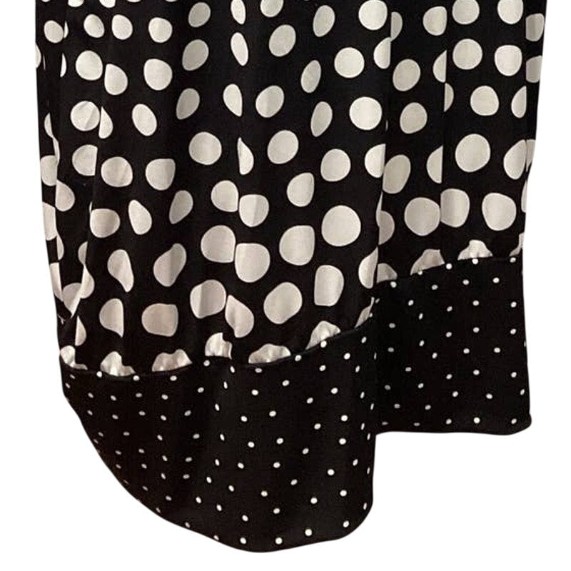 Cato Plus Size 22/24W Sleeveless Long Polka Dot Keyhole Back Stretchy Blouse