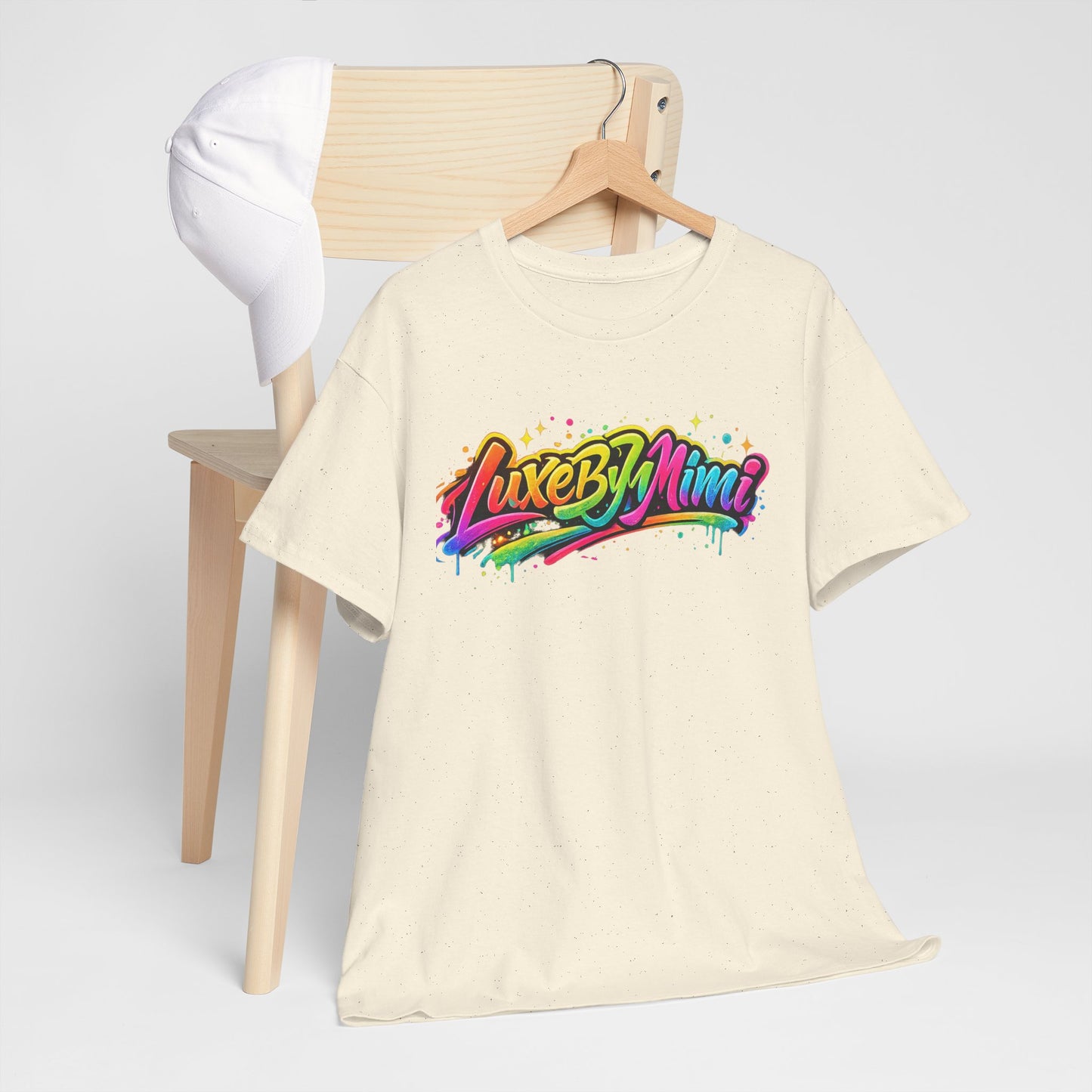 Graffiti Logo T-Shirt — 'Luxe By Mimi' Brand Colorful Streetwear Tee