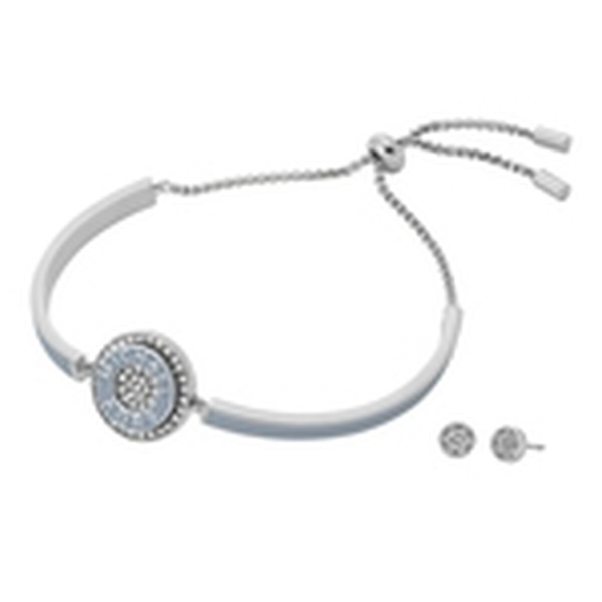 Bracelet and Earrings Set Michael Kors Fashion Silver-0