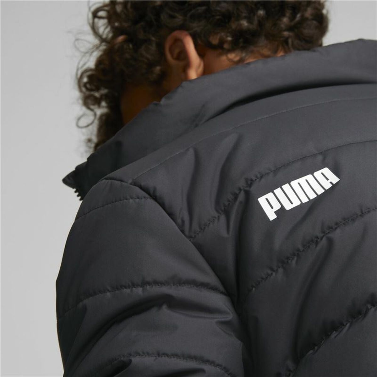 Children's Sports Jacket Puma Essentials Padded Black-2