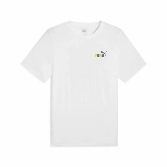 Men’s Short Sleeve T-Shirt Puma Graphics Puma Sports Club White-0