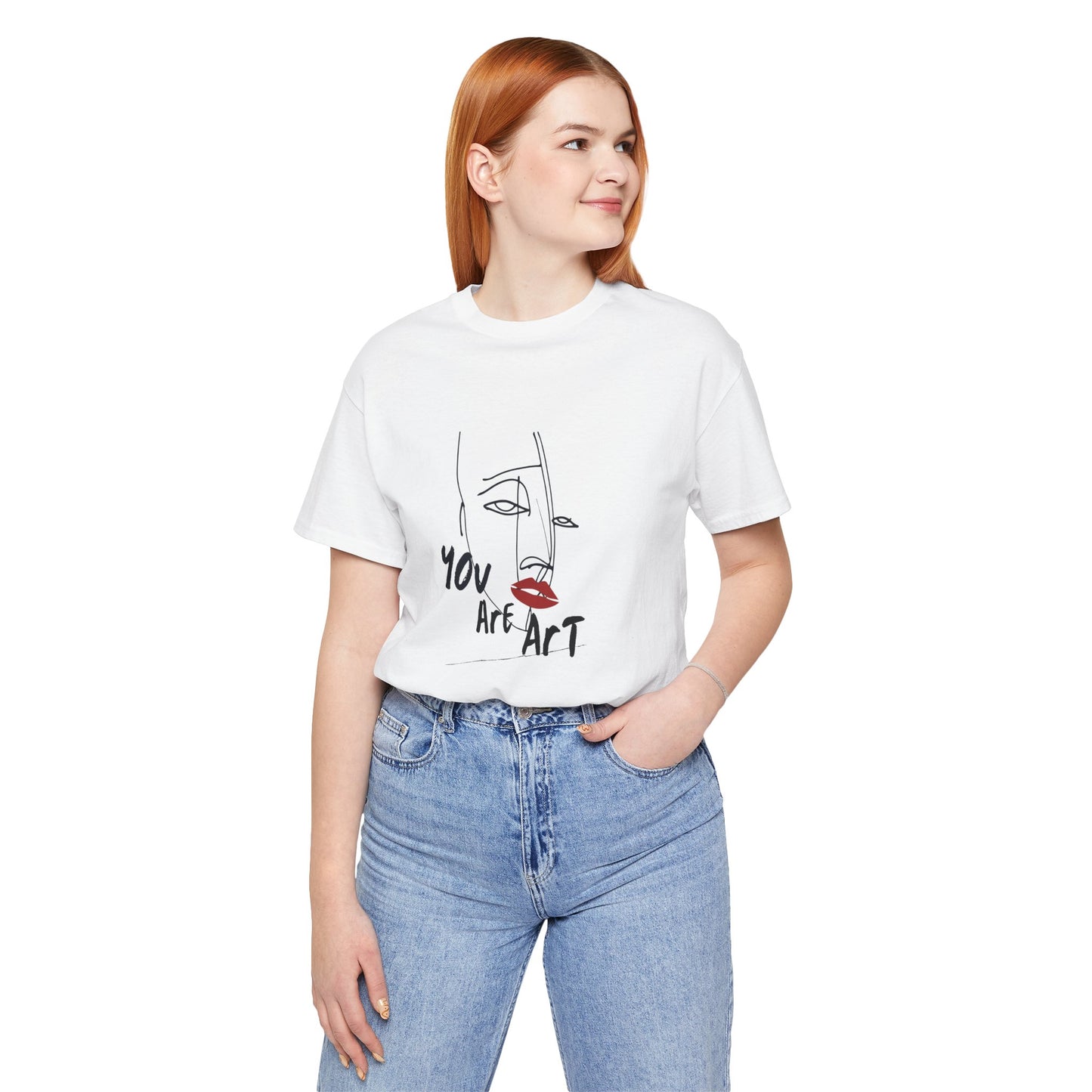 Artistic Expression Unisex Tee - You Are Art, Creative Gift, Casual Wear, Modern Design, Art Lover's Shirt
