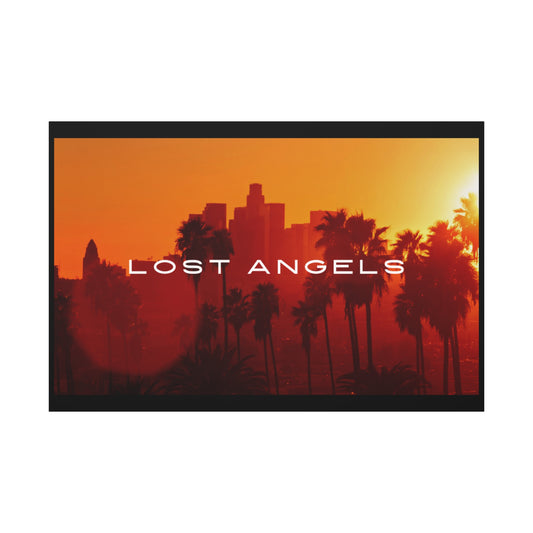 Lost Angels Wall Art Canvas | Sunset Cityscape Print, Home Decor, Gift for Art Lovers, Modern Living Room, California Vibe