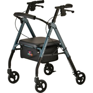 Nova STAR 6 ROLLATOR BLUE (300 Lbs Capacity)