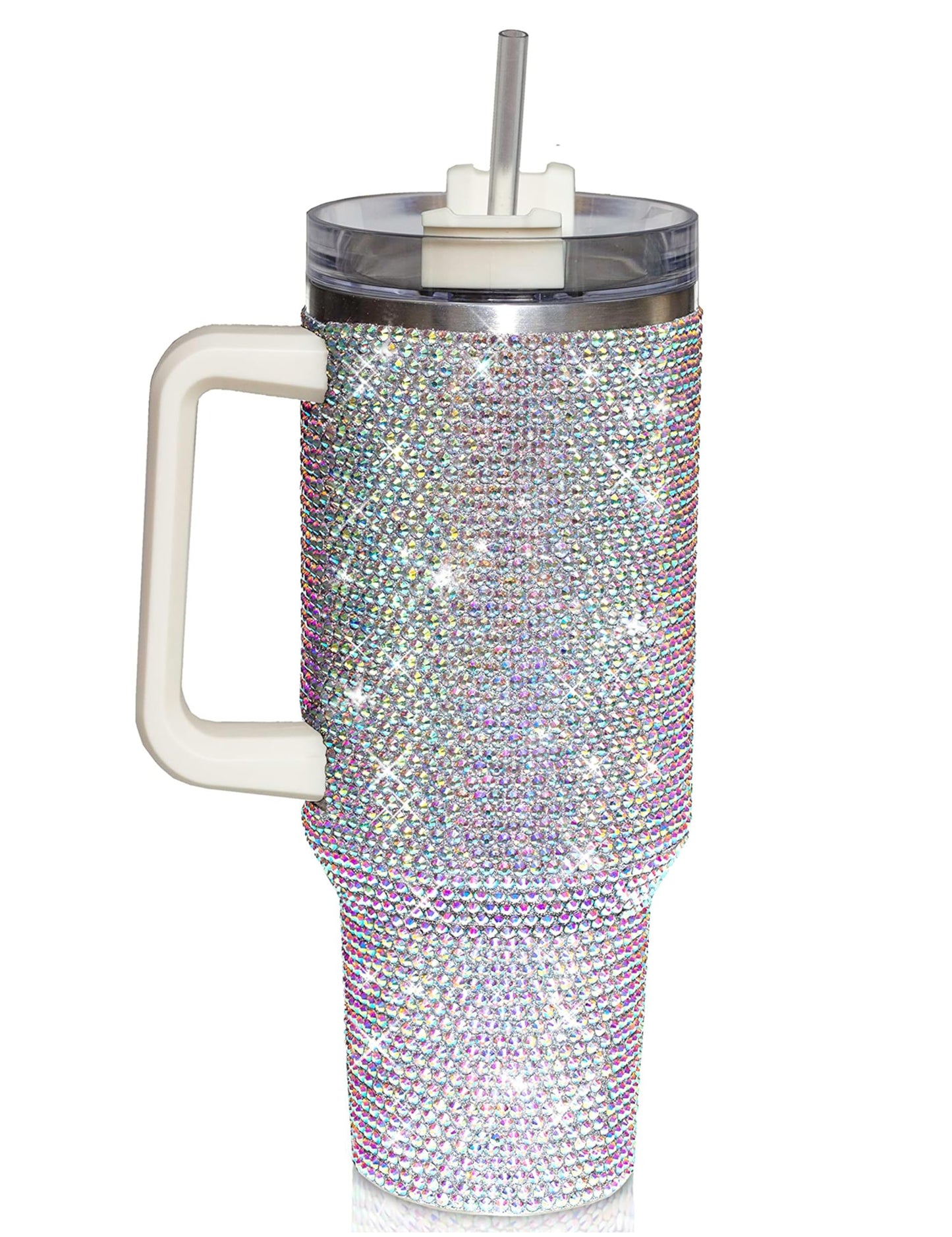 Shine Bright - Handmade 40oz Sparkling Rhinestone Stainless Steel Tumblers