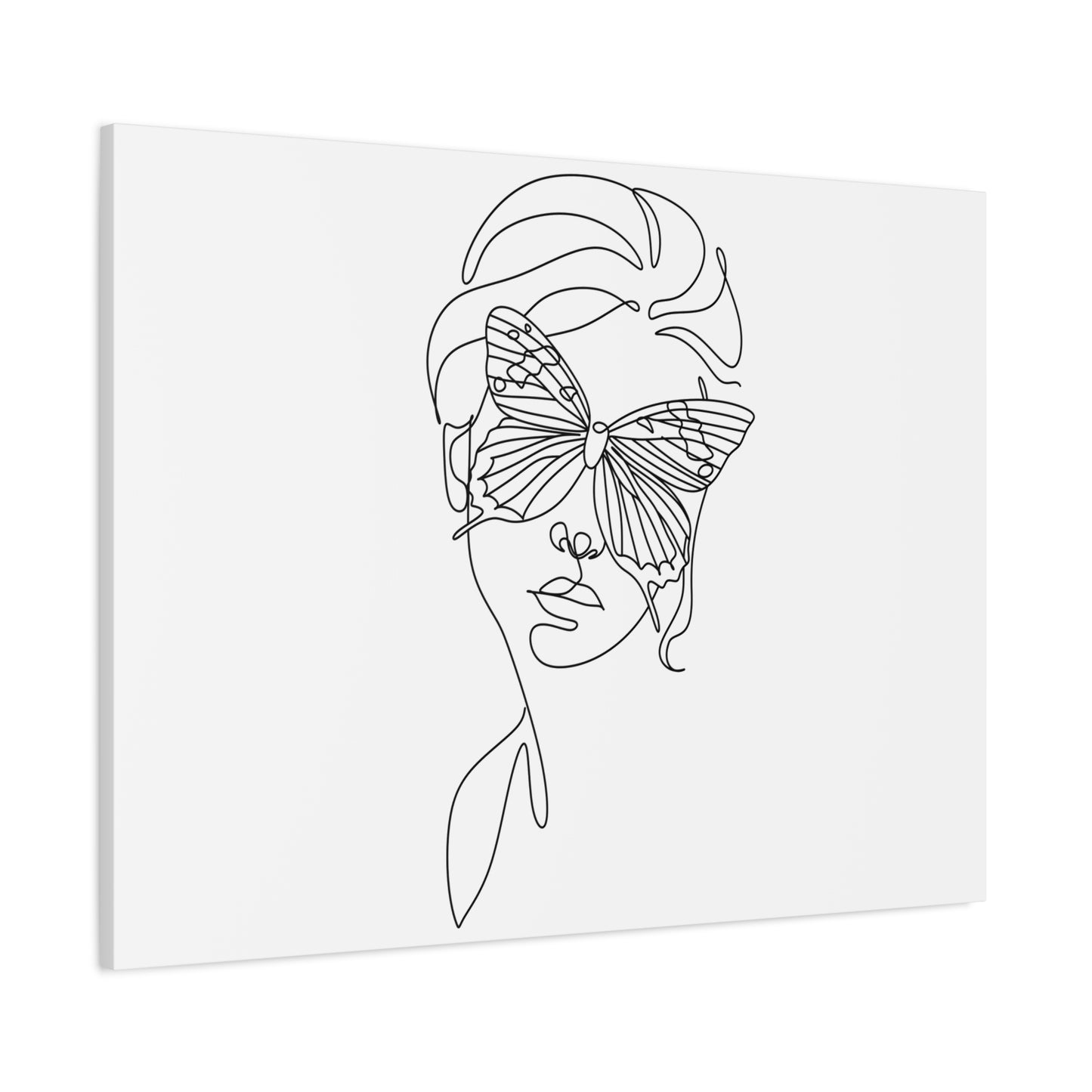 Minimalist Butterfly Canvas Art, Modern Home Decor, Gift for Nature Lovers, Wall Art for Women, Inspirational Wall Art