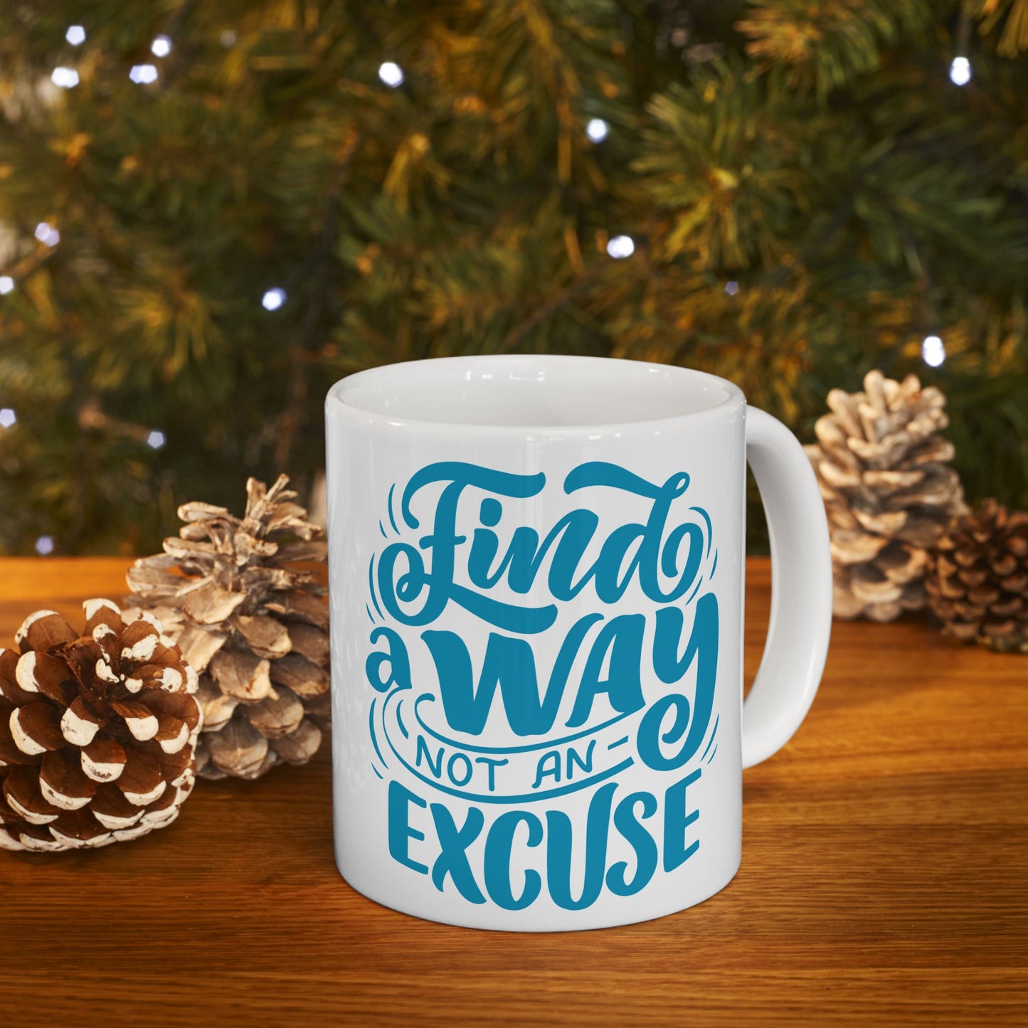 Inspirational Ceramic Mug - Find a Way Not an Excuse, Motivational Coffee Cup, Gift for Students, Home Office Decor, Birthday Gift, [...]