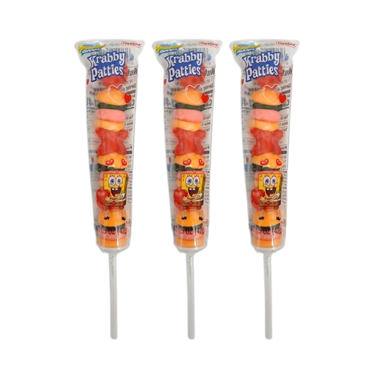Frankford SpongeBob Krabby Patties Valentine Gummy Kabob (1.5oz)