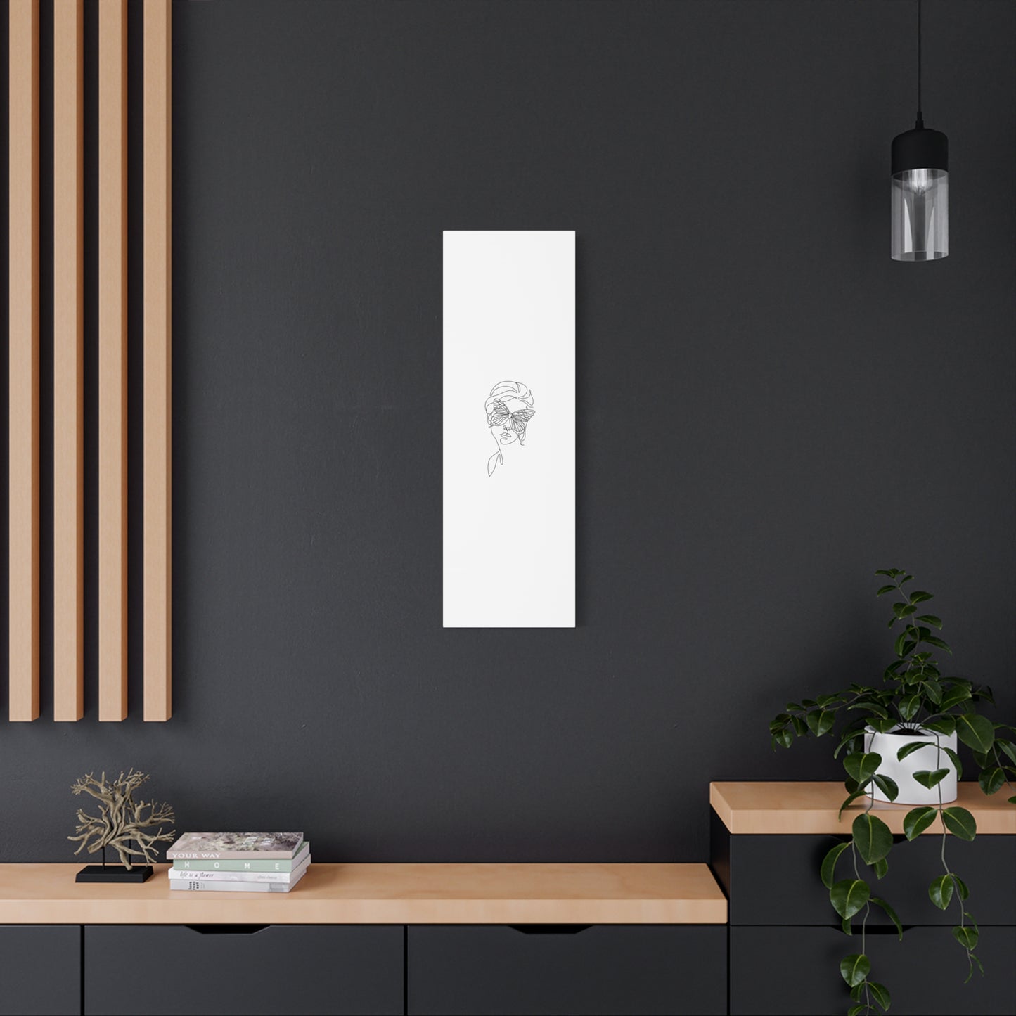 Minimalist Butterfly Canvas Art, Modern Home Decor, Gift for Nature Lovers, Wall Art for Women, Inspirational Wall Art