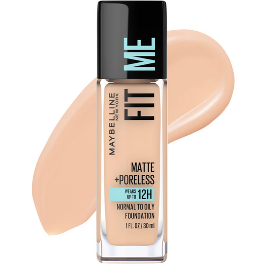 Maybelline Fit Me Matte + Poreless Foundation Creamy Beige 122 (1oz)