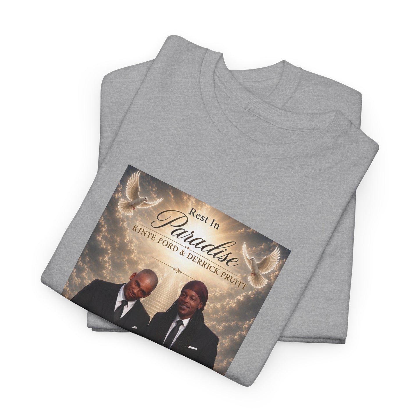 Memorial Tribute Tee — "Rest in Paradise" Funeral Remembrance Shirt