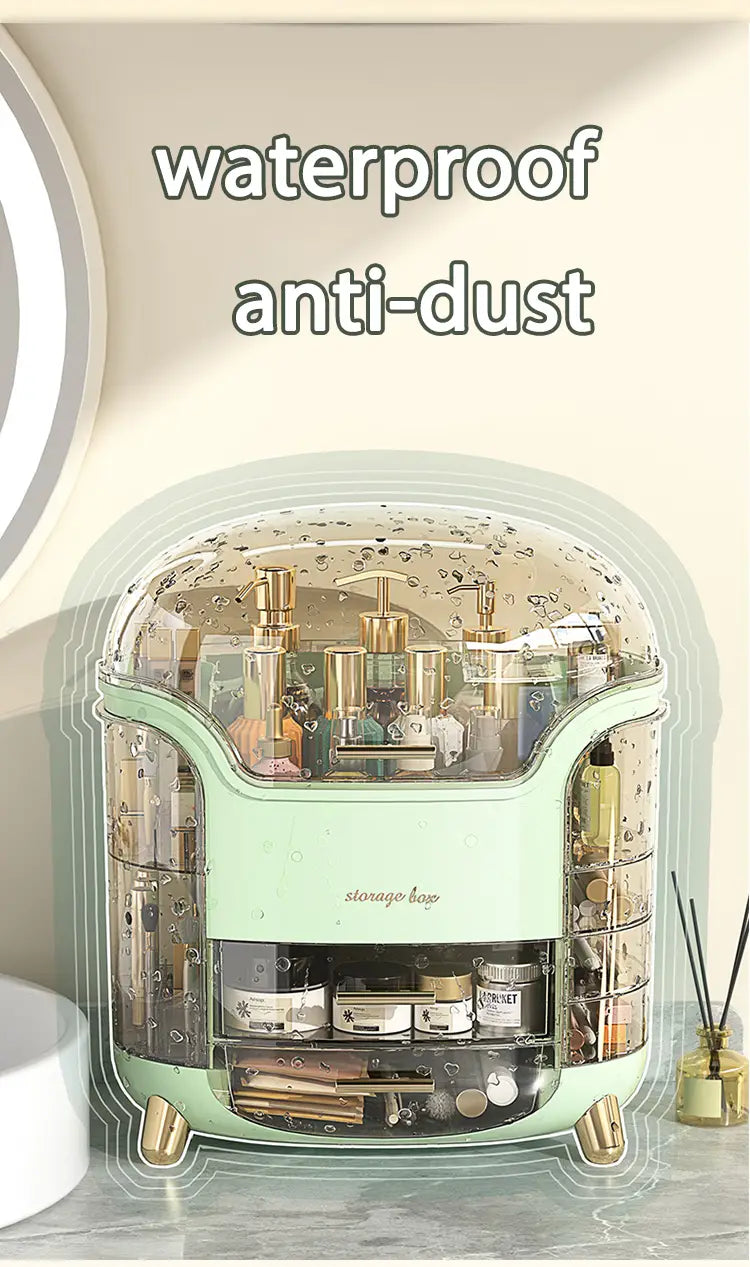 Sturdy Desktop Cosmetics Storage Box Dustproof and Waterproof Design-4