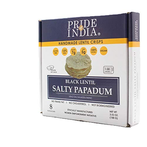 Salty Black Bean Namkeen Papadum Lentil Crisp-0