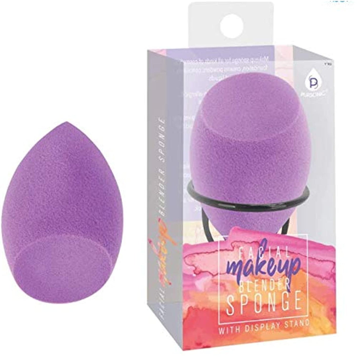 Pursonic Beauty Collection: Heated Curler, LED Mirror, Blender Sponge, & Brush Set-3
