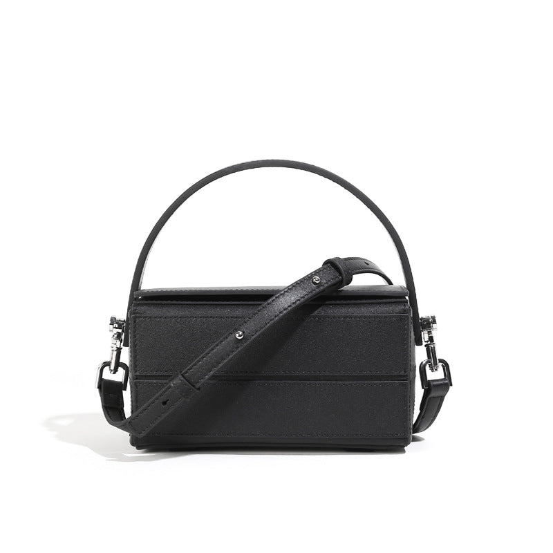Fashion Simple Cowhide New Leather Women's Bag Suction Buckle Single Shoulder Messenger Pillow Bag