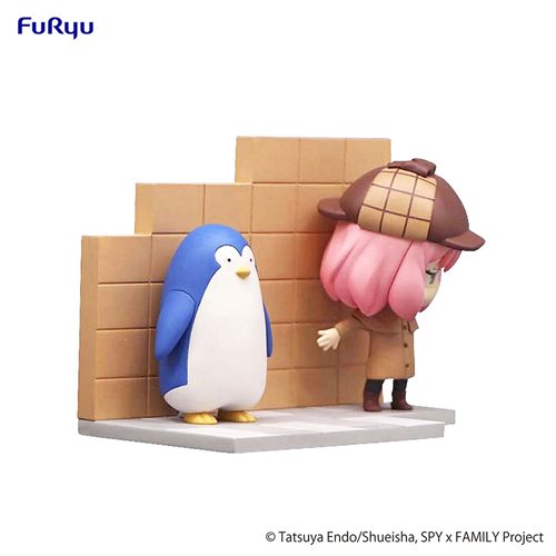 Spy x Family Anya and Penguin Hold Statue