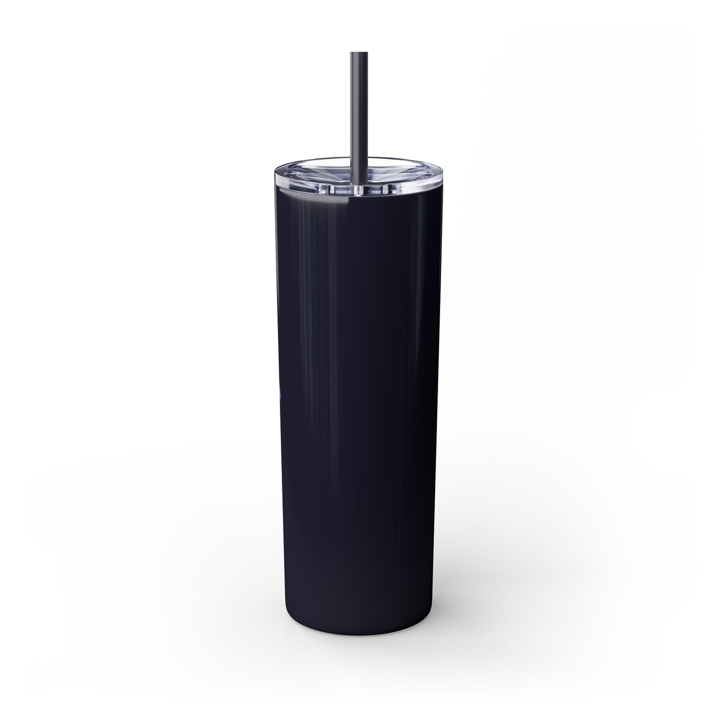 Butterfly Design Skinny Tumbler with Straw - 20oz Travel Mug