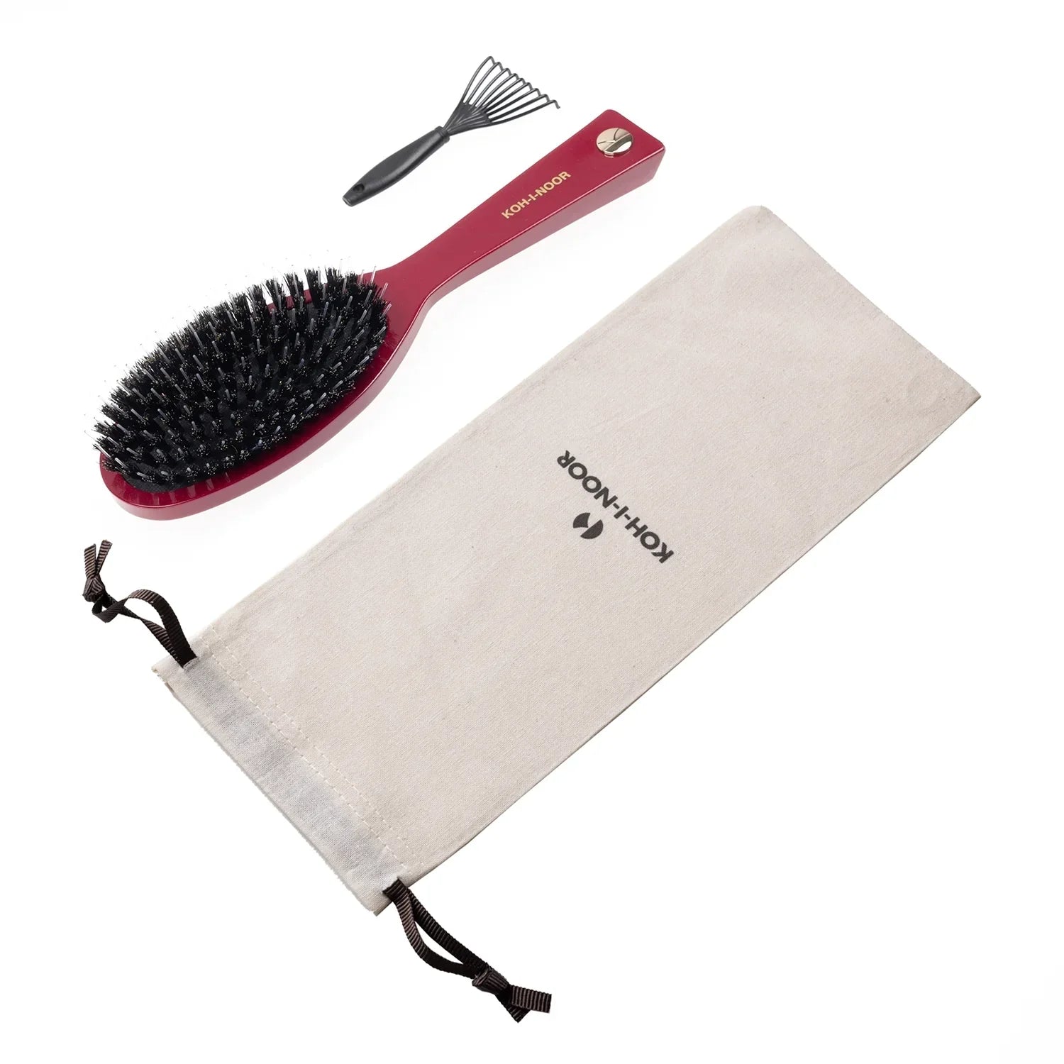 Pastel Boar & Nylon Pin Hair Brush - Biodegradable Acetate in 6 Colors-3