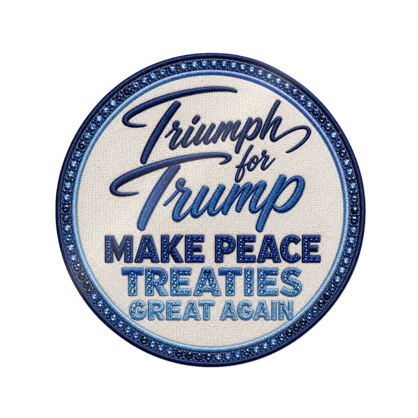Die-Cut Sticker — "Triumph for Trump: Make Peace Treaties Great Again"