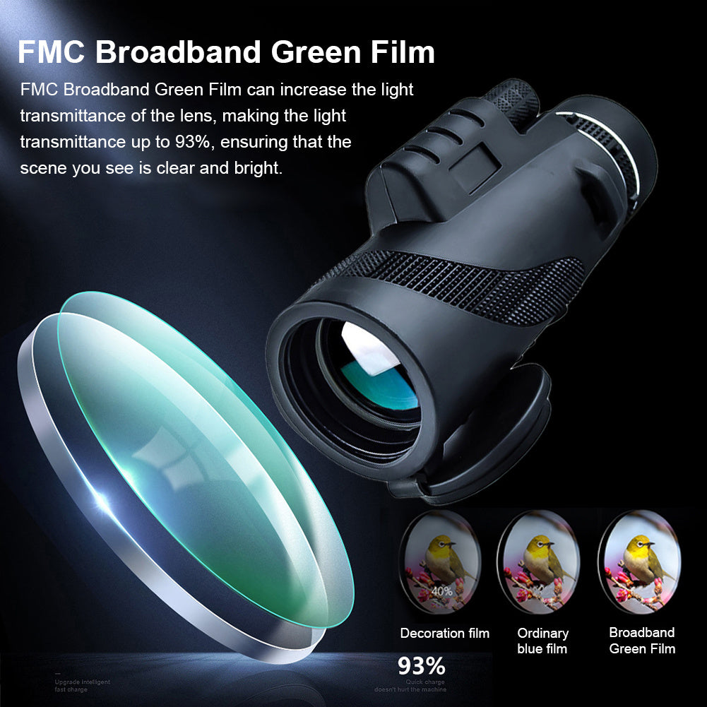 Monoculars High-power HD Outdoor Portable Telescope Low-light Night Vision Goggles