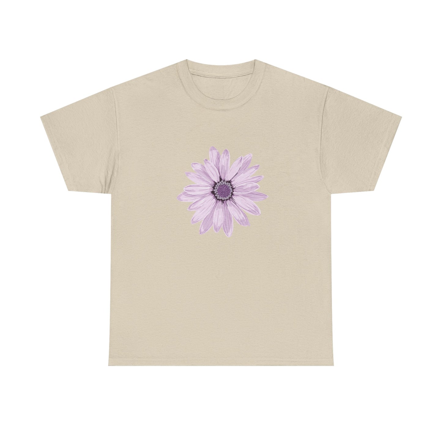 Floral Unisex Heavy Cotton Tee, Soft Summer Shirt, Casual Wear, Gift for Her, Spring Fashion