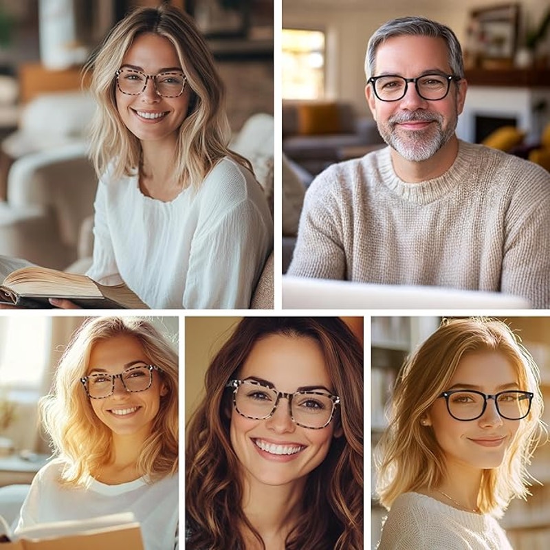 New 4 Pairs Cheers Devices Mens Blue Light Scratch Resistant Reading Eye Glasses