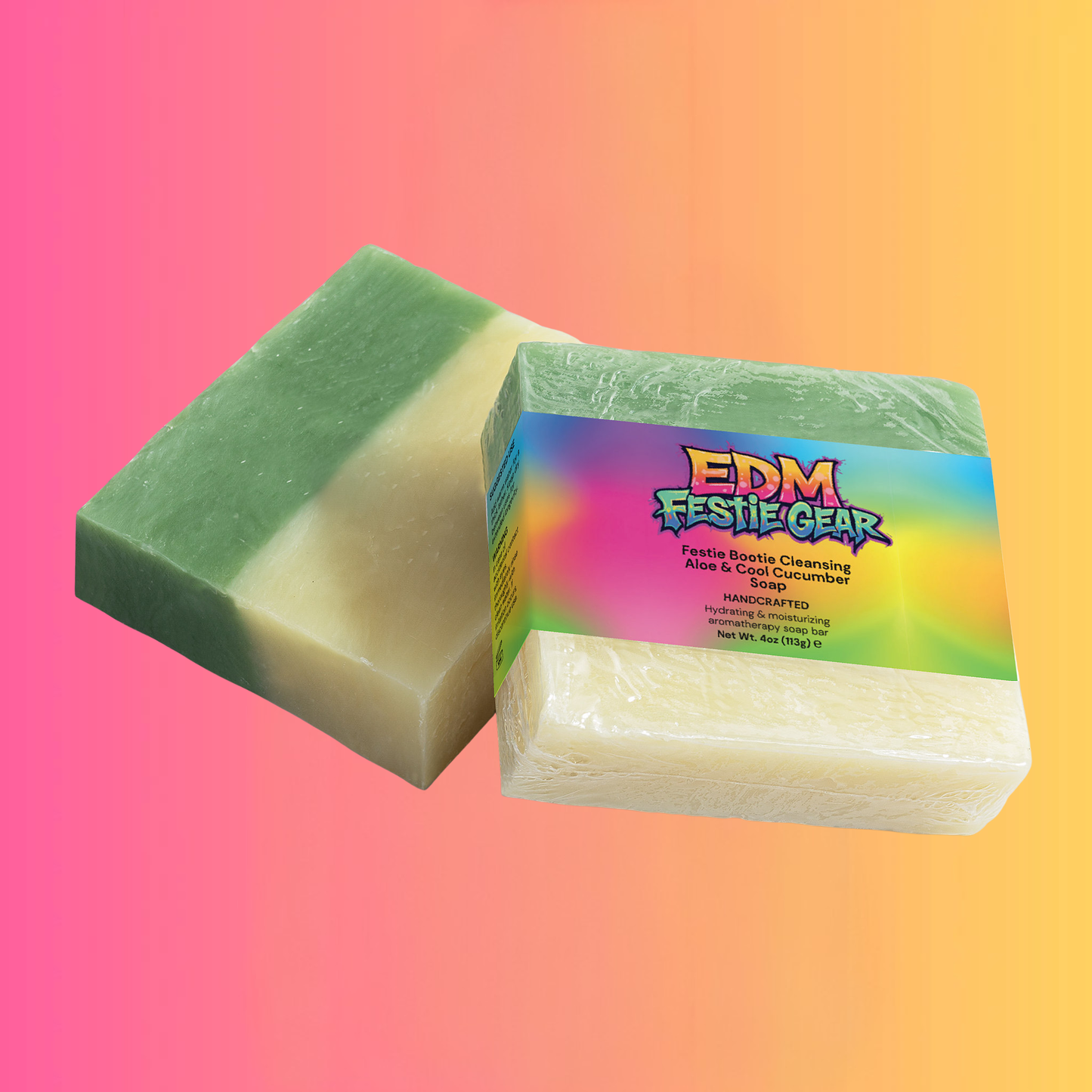 Aloe & Cool Cucumber Revitalizing Soap for Festival Vibes