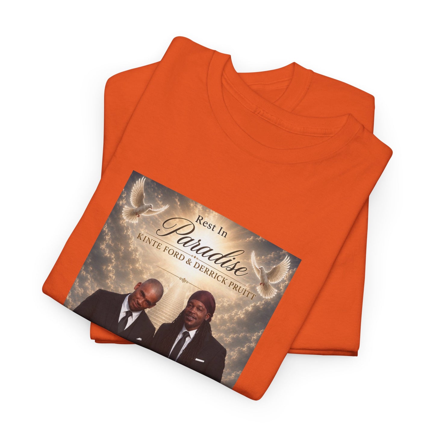 Memorial Tribute Tee — "Rest in Paradise" Funeral Remembrance Shirt