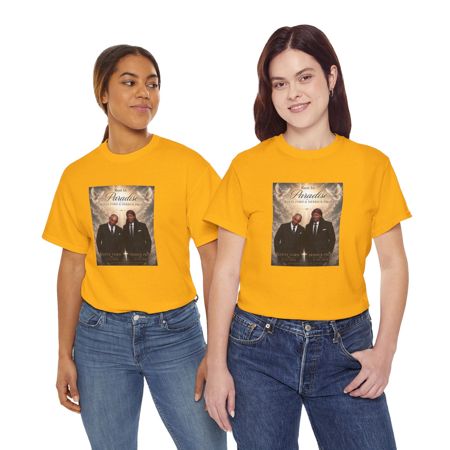 Memorial Tribute Tee — "Rest in Paradise" Funeral Remembrance Shirt