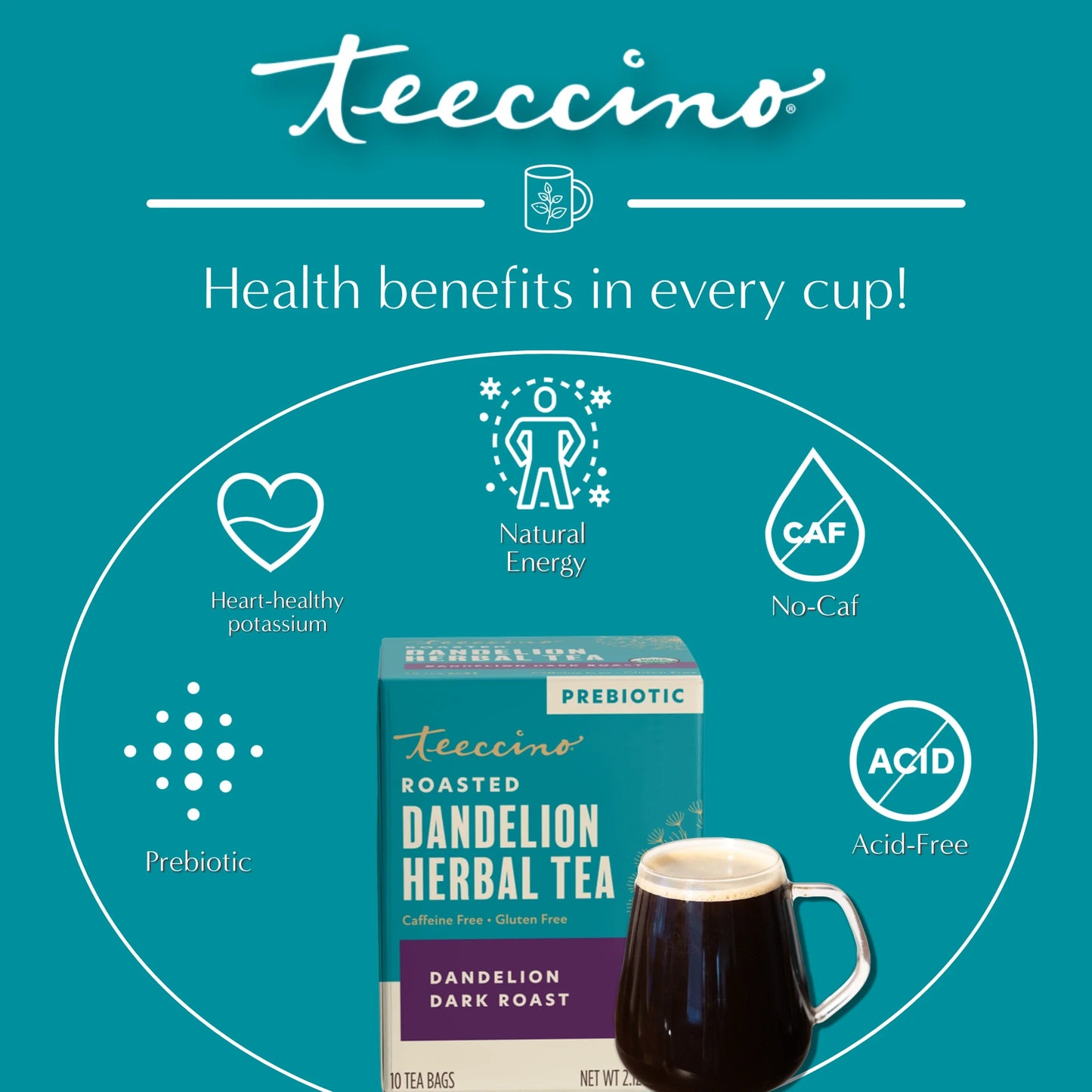 Dandelion Dark Roast Herbal Tea
