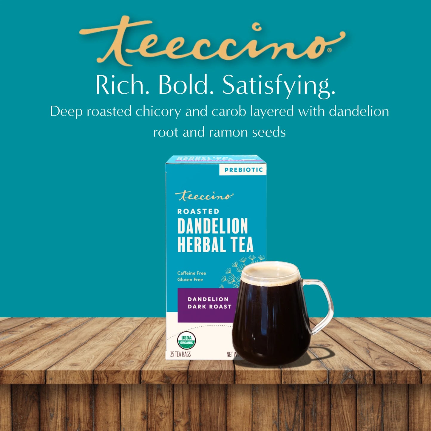 Dandelion Dark Roast Herbal Tea