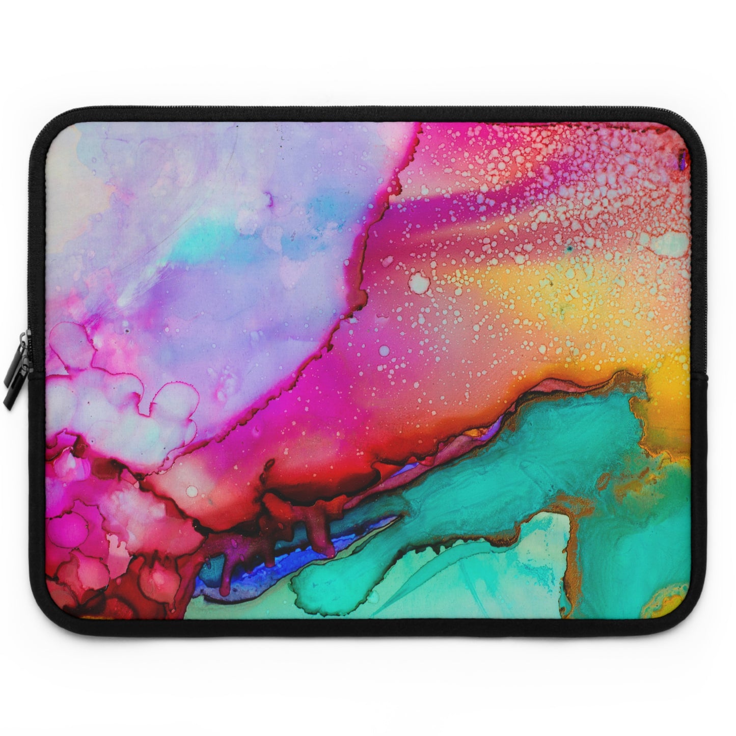 Colorful Abstract Laptop Sleeve, Artistic Tech Case, Creative Computer Bag, Vibrant Gift for Students, Unique Laptop Protector