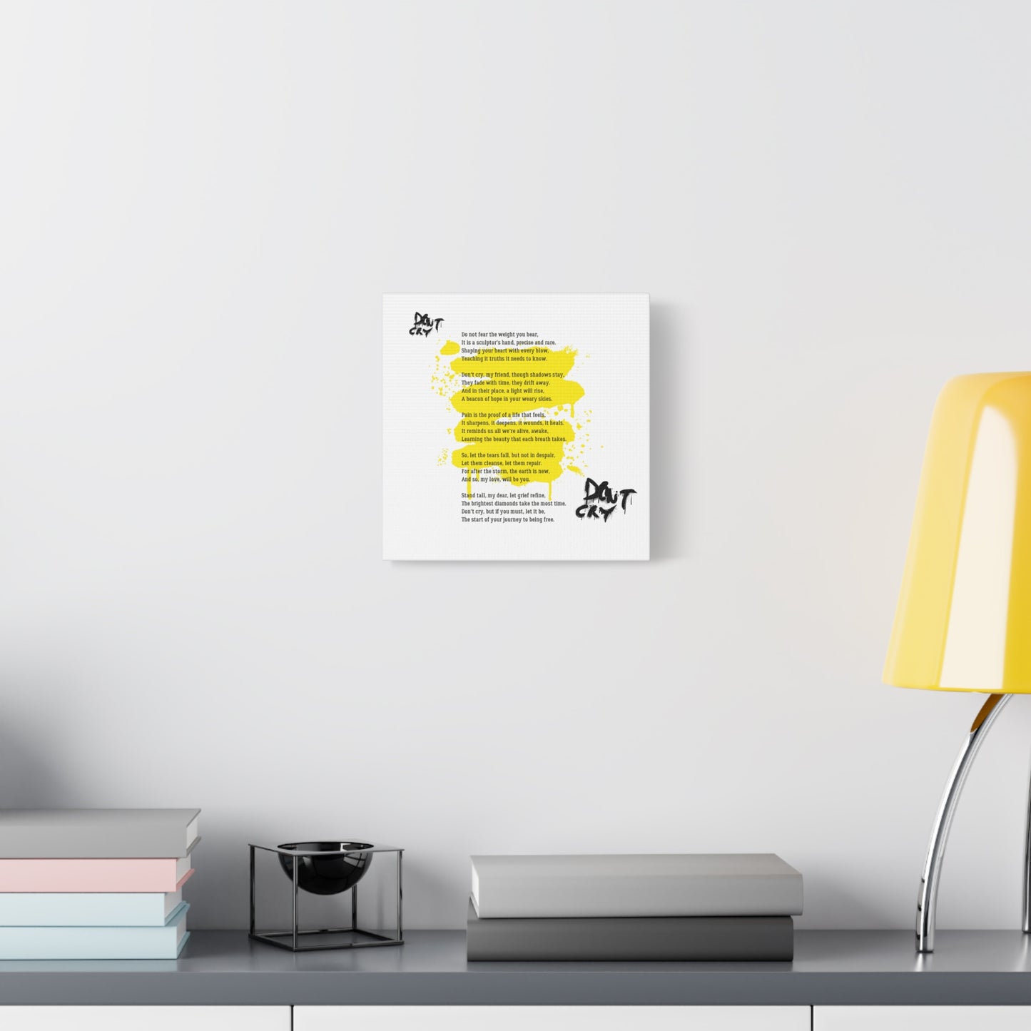Inspirational Canvas Wall Art, Motivational Decor, Positive Quote, Home Office Wall Hanging, Unique Gift Idea, Modern Art Print