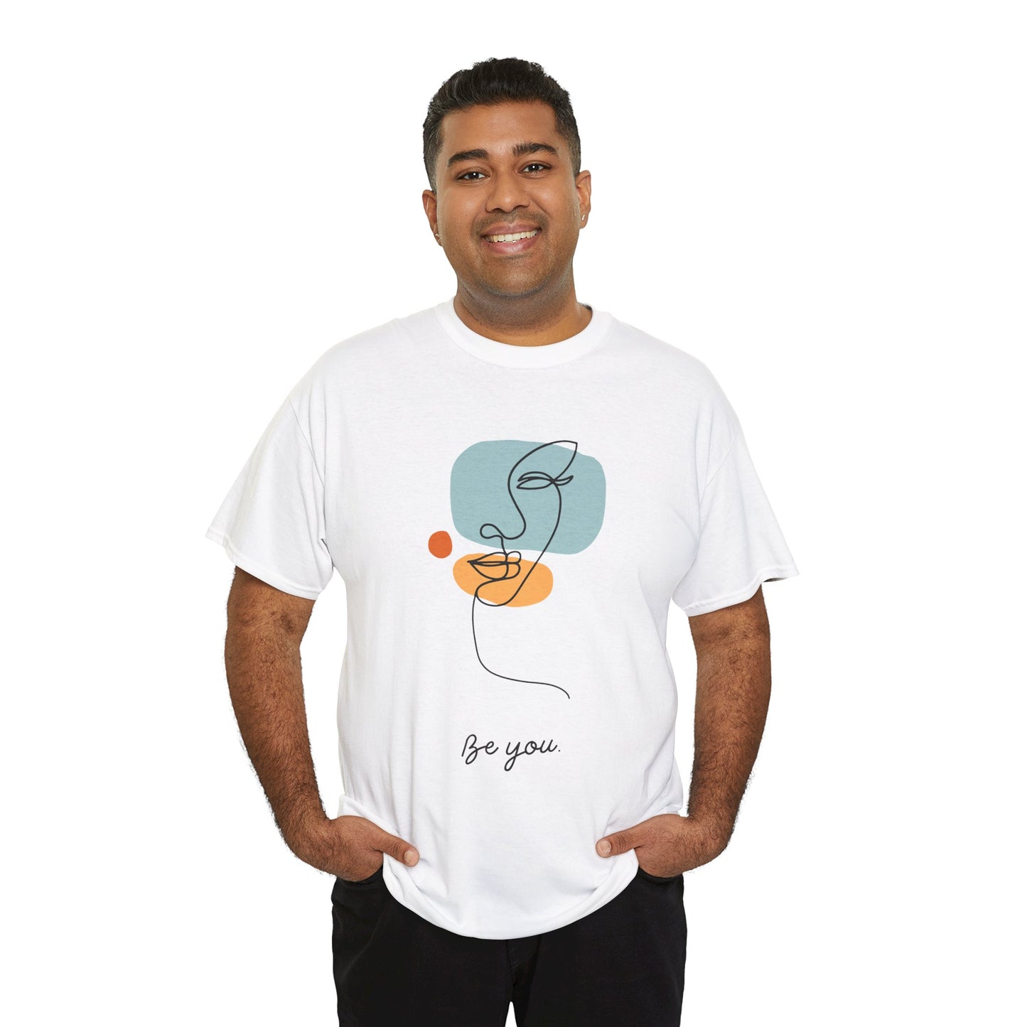 Minimalist Be You Tee, Unisex Cotton T-Shirt, Inspirational Graphic Tee, Gift for Friends, Casual Everyday Wear, Self-Love Apparel