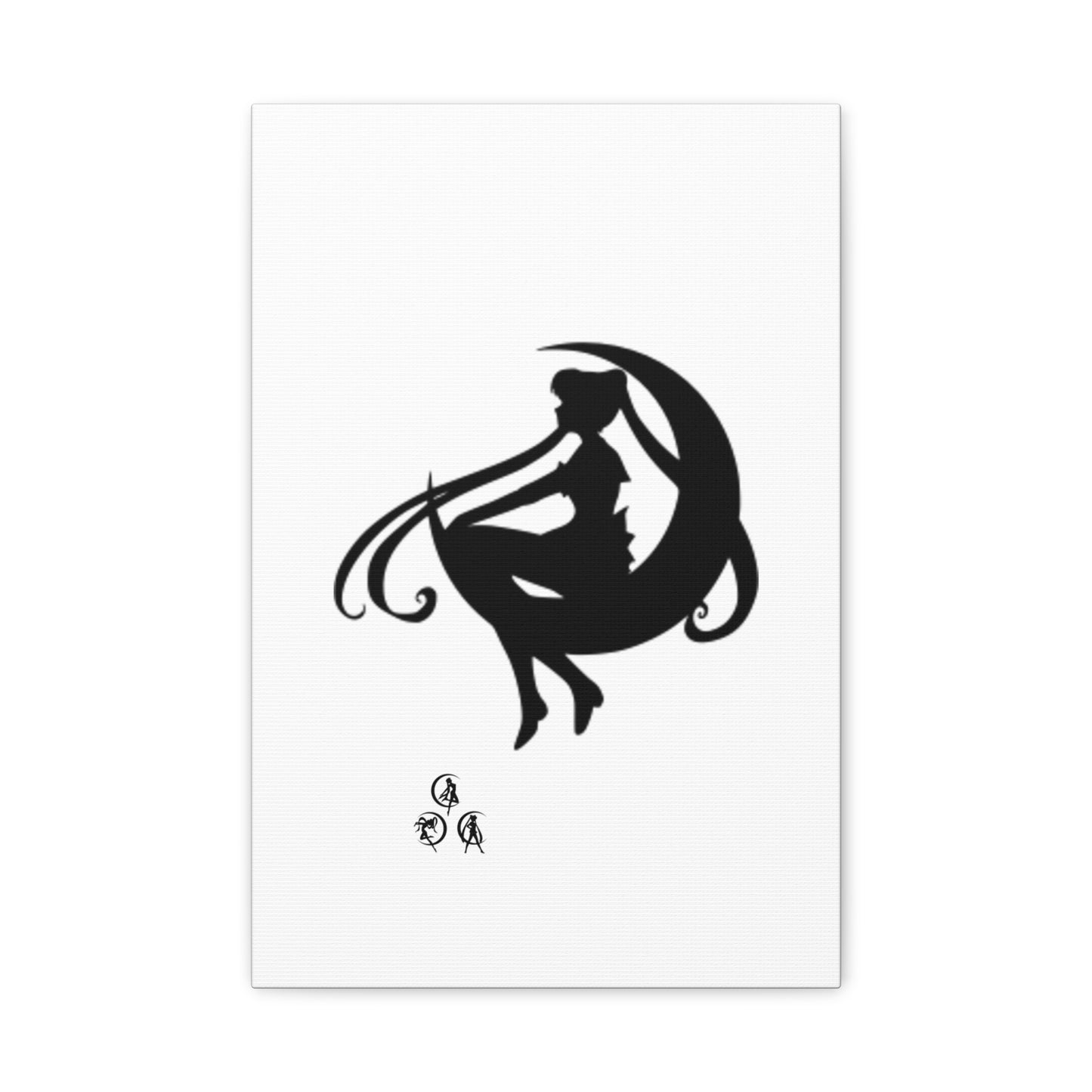 Moonlit Goddess Canvas Art, Modern Wall Decor, Fantasy Home Decor, Boho Aesthetic, Gift for Art Lovers