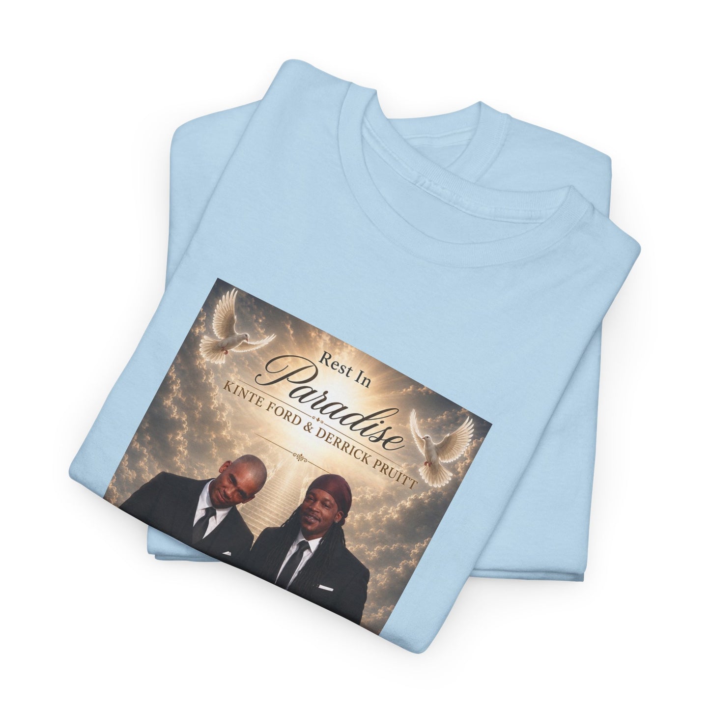 Memorial Tribute Tee — "Rest in Paradise" Funeral Remembrance Shirt