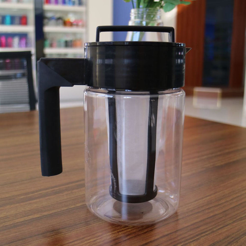 900ML Cold Brew Iced Coffee Maker Airtight Seal Silicone Handle Coffee Kettle Non-slip Household Silicone Handle Coffee Kettle-4