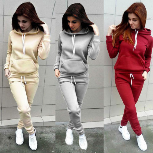 Autumn and winter hooded suit sweater
