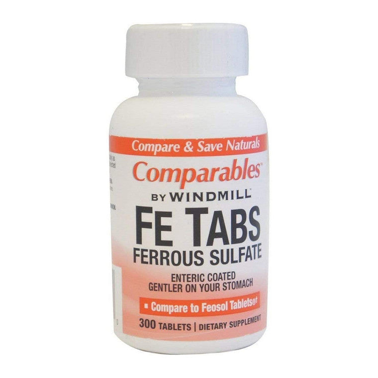 Ferrous Sulfate 325 mg (65 mg Elemental Iron) - 300 Tablets