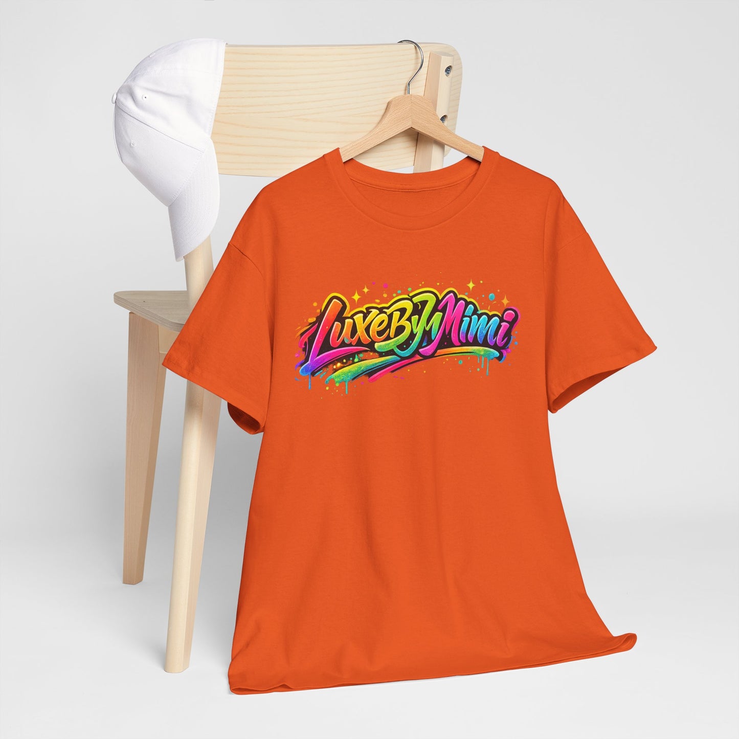 Graffiti Logo T-Shirt — 'Luxe By Mimi' Brand Colorful Streetwear Tee