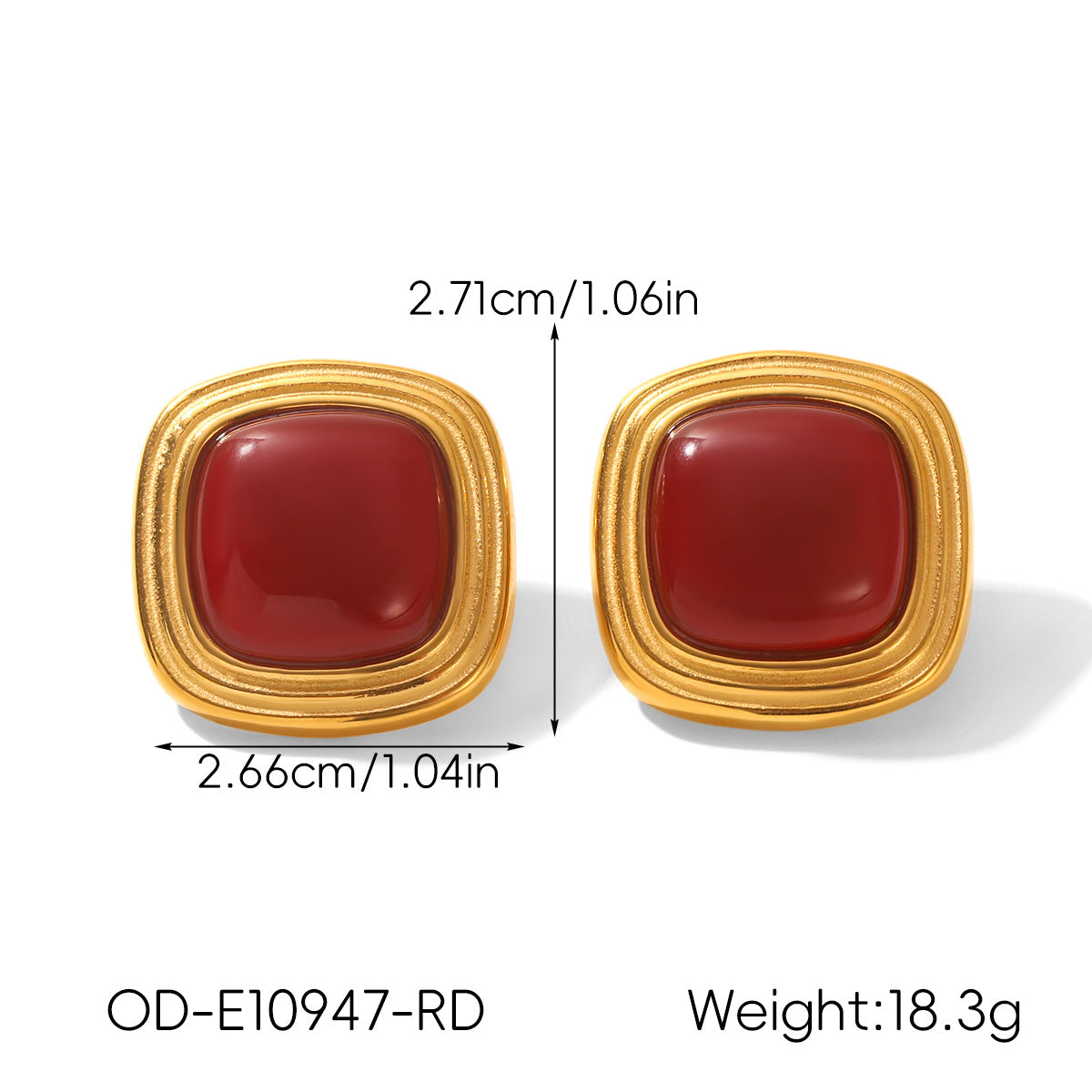 Vintage Personalized Non-fading Titanium Steel Earrings For Women