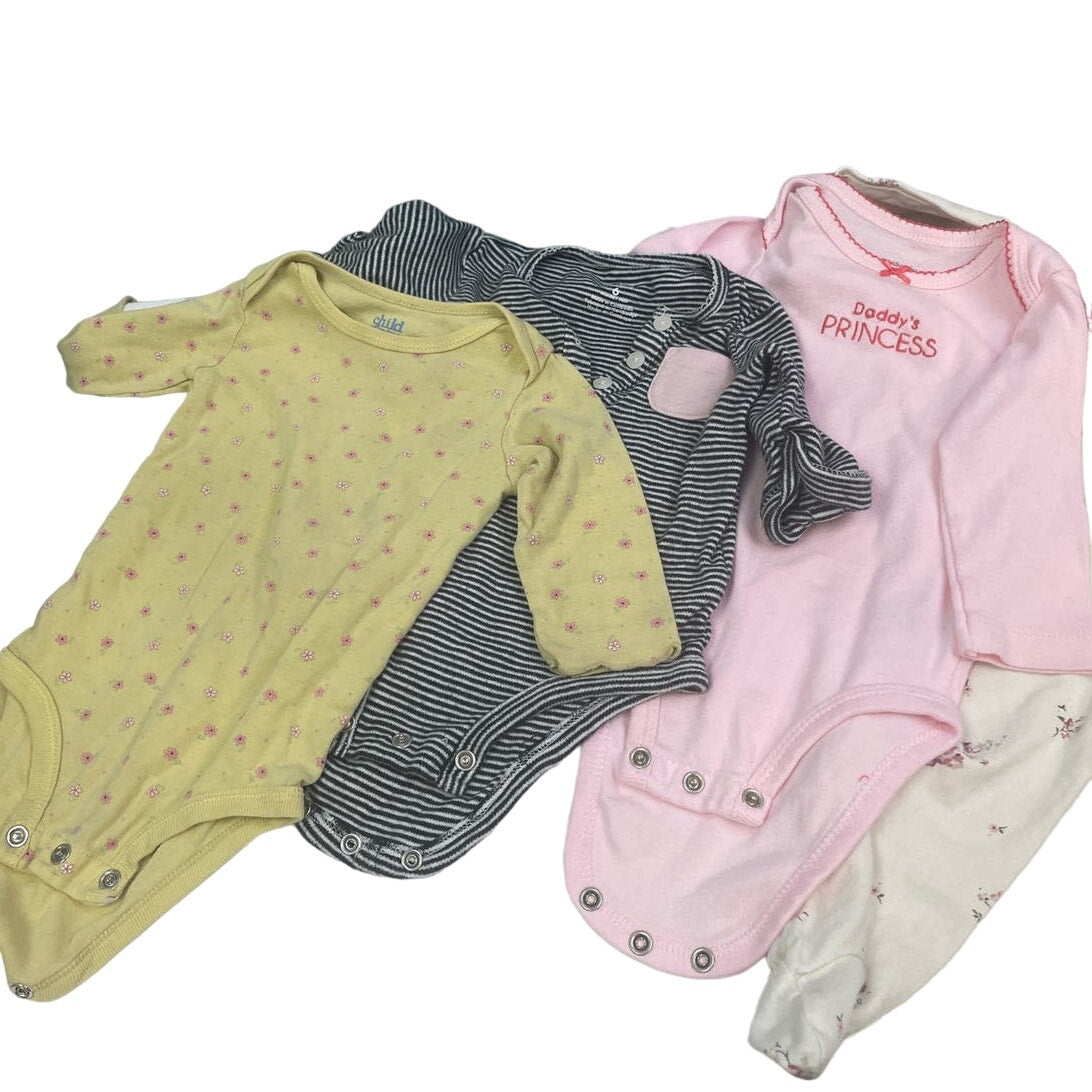 Lot of 5 Carhartt GAP Carters Baby Girls 3-6 Month One Piece Tops Sleepwear