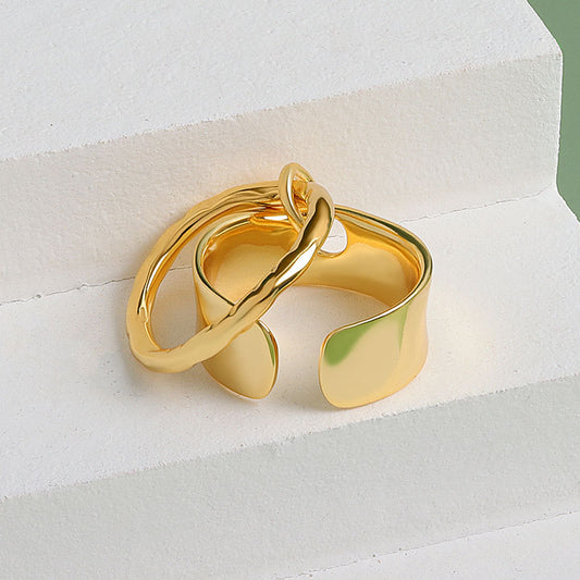 Silver Color Fashion Round Shape Silver Ring Open Finger Ring For Women Party Jewelry Gift Trend