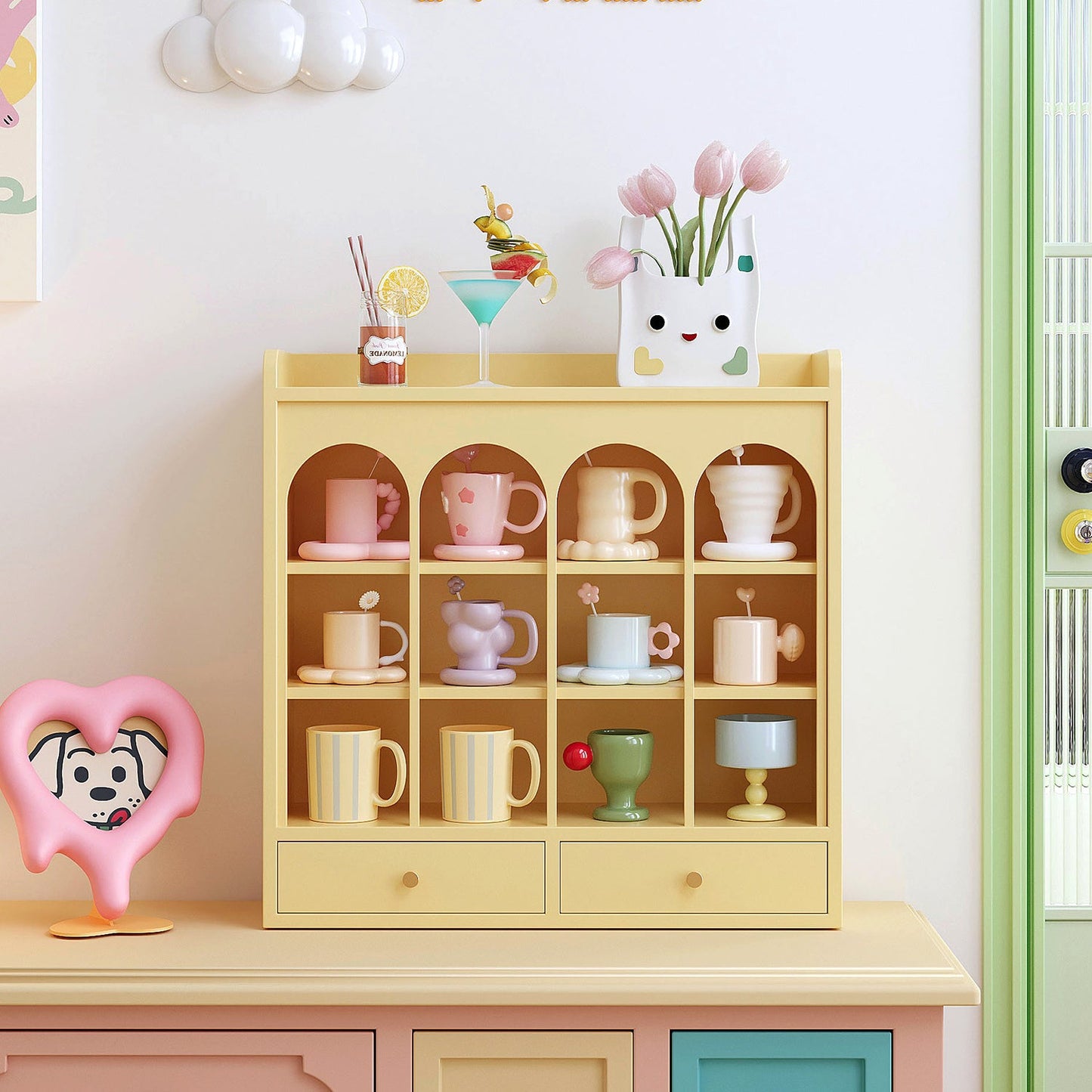 Japanese-inspired mug rack-0