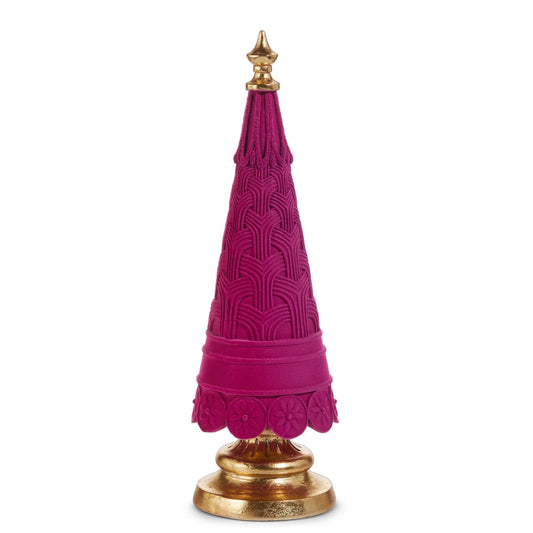 16.5" Pink Flocked Tree-0