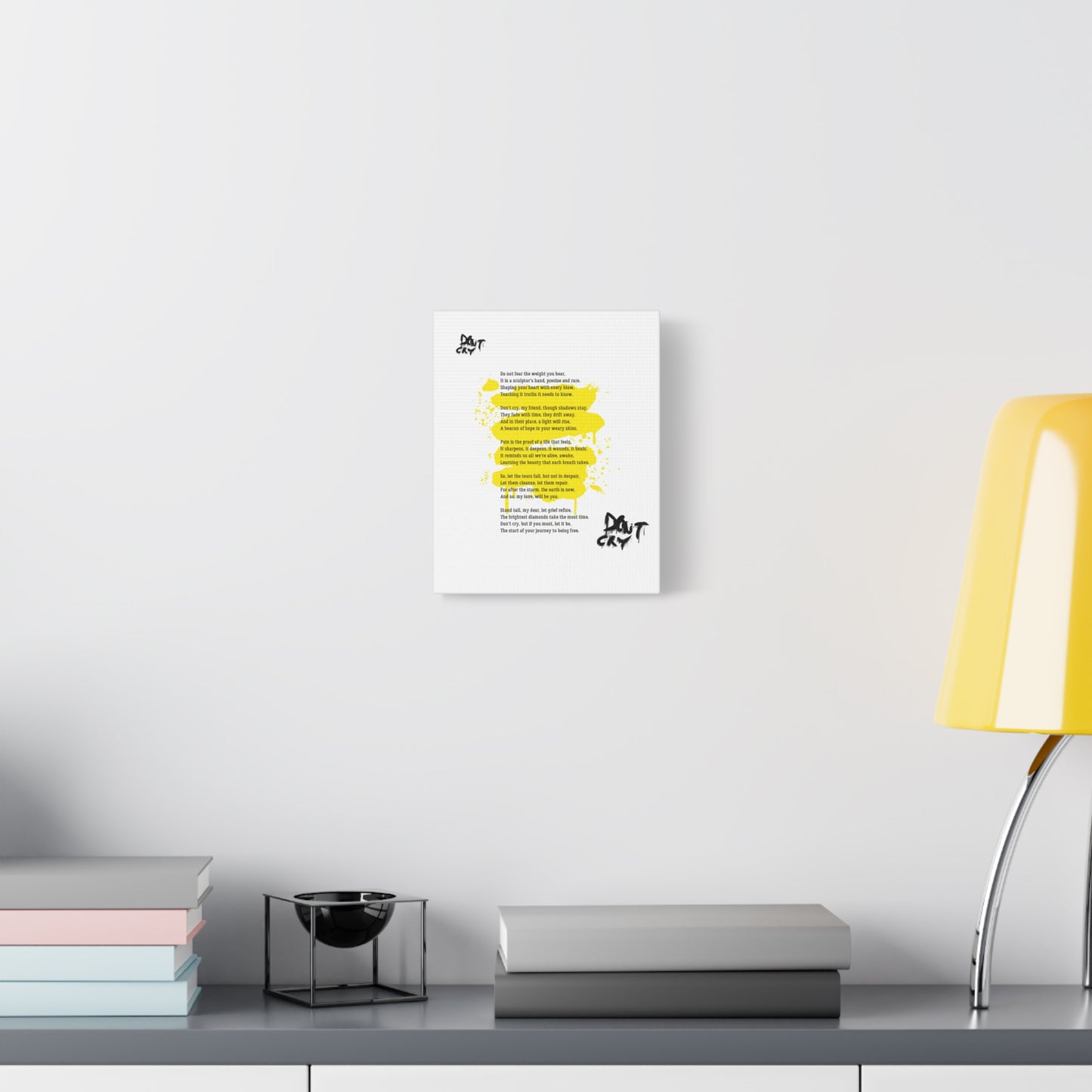 Inspirational Canvas Wall Art, Motivational Decor, Positive Quote, Home Office Wall Hanging, Unique Gift Idea, Modern Art Print