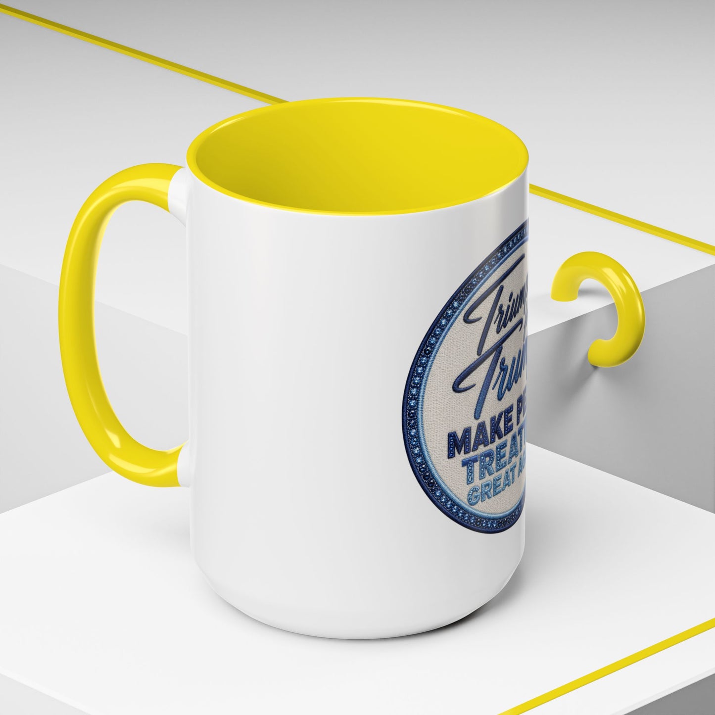 Make Peace Treaties Mug — "Triumph for Trump" Political Coffee Cup (11/15oz)
